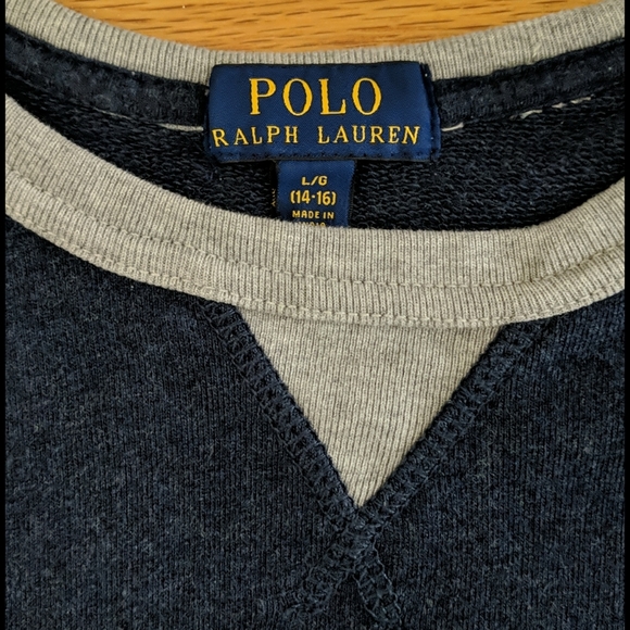 Ralph Lauren Sweatshirt. Size Large 14-16. EUC - Picture 2 of 2